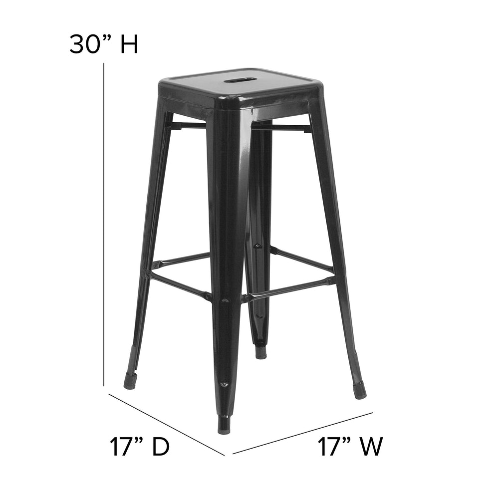 Flash Furniture plastic floor glides under legs to protect floors and ease movement
