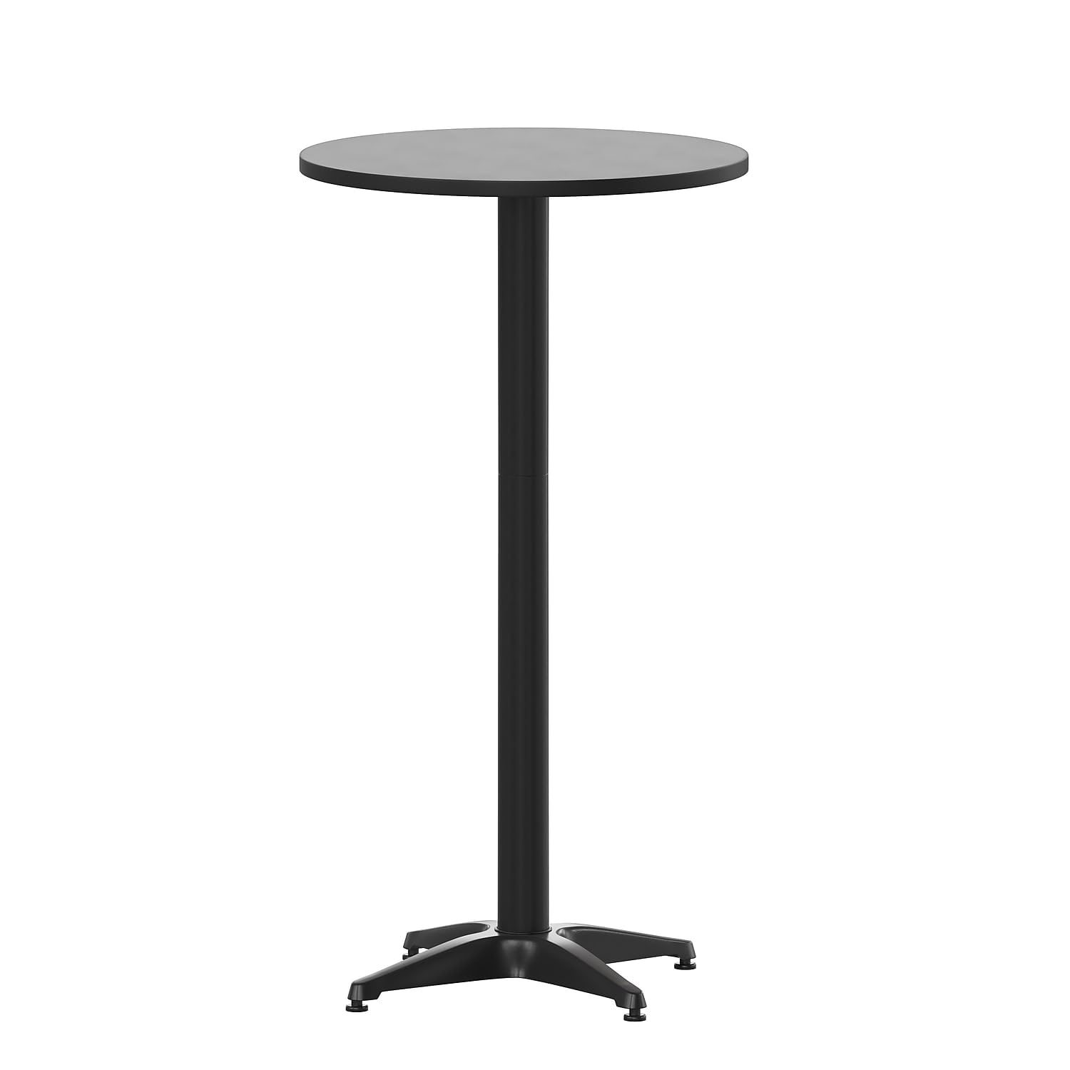 Flash Furniture front view round table showing compact design and easy portability