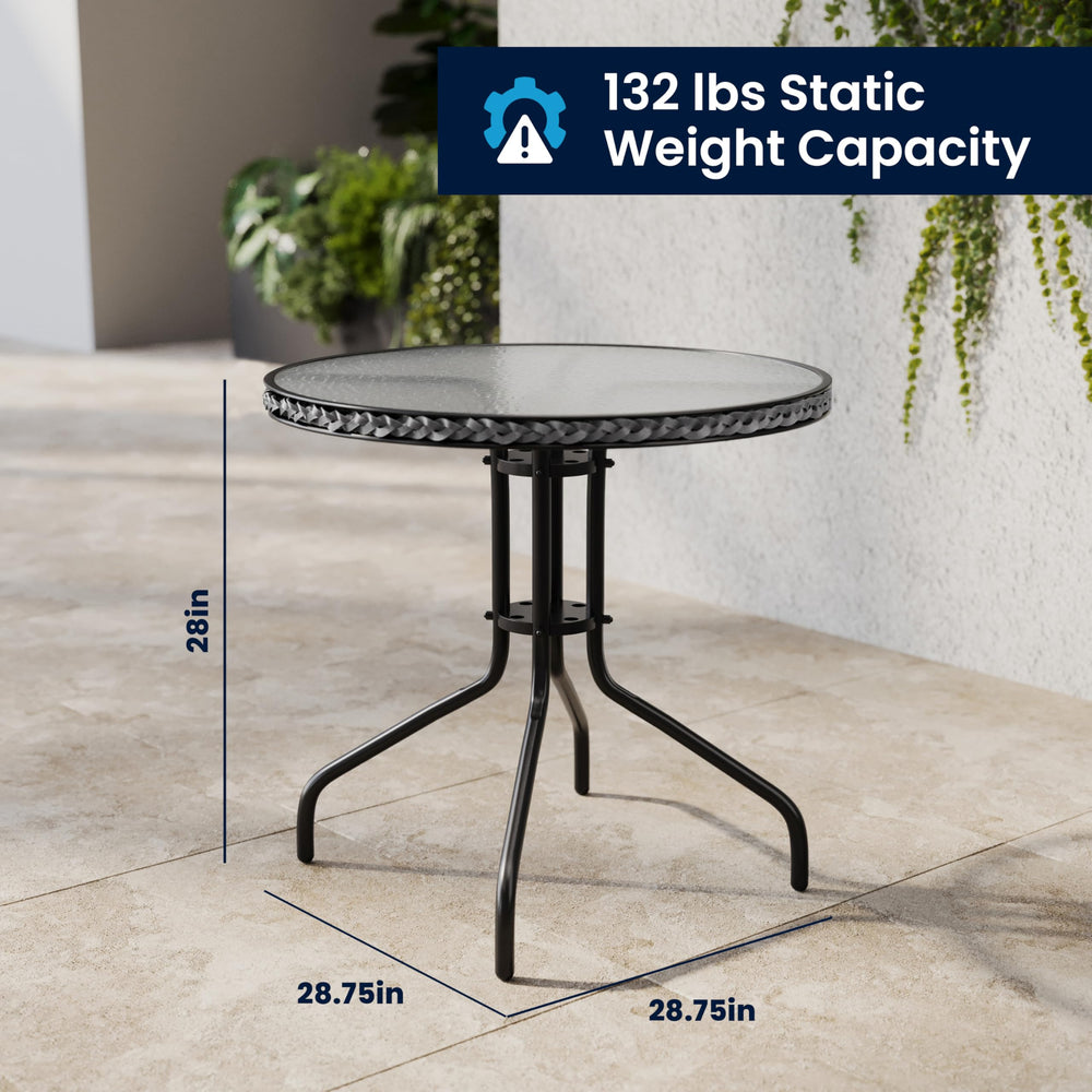 Flash Furniture product label and dimensions image clarifying sizing and specs