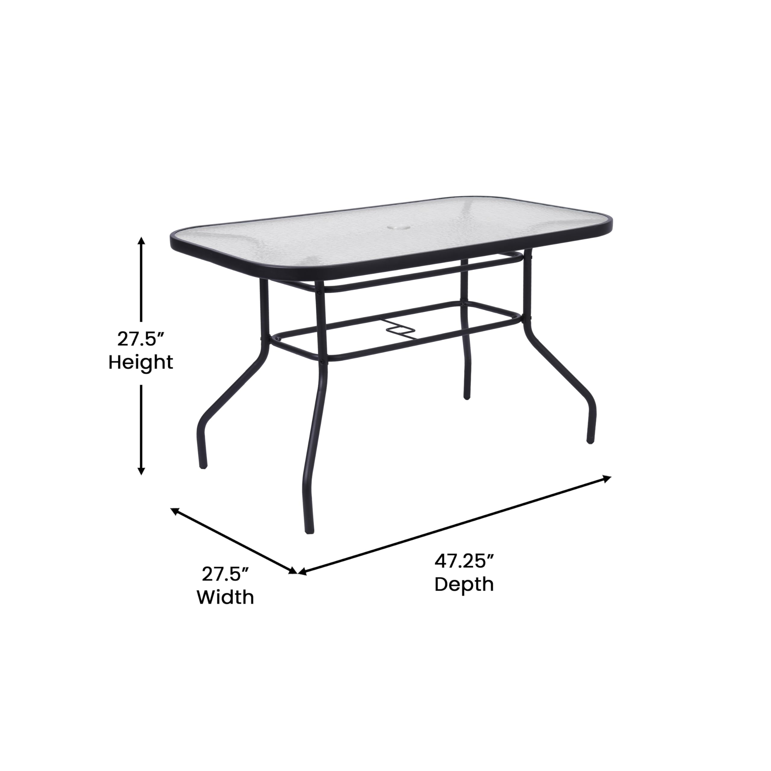 Flash Furniture leg and plastic glide close-up showing protective floor glides that prevent scratches