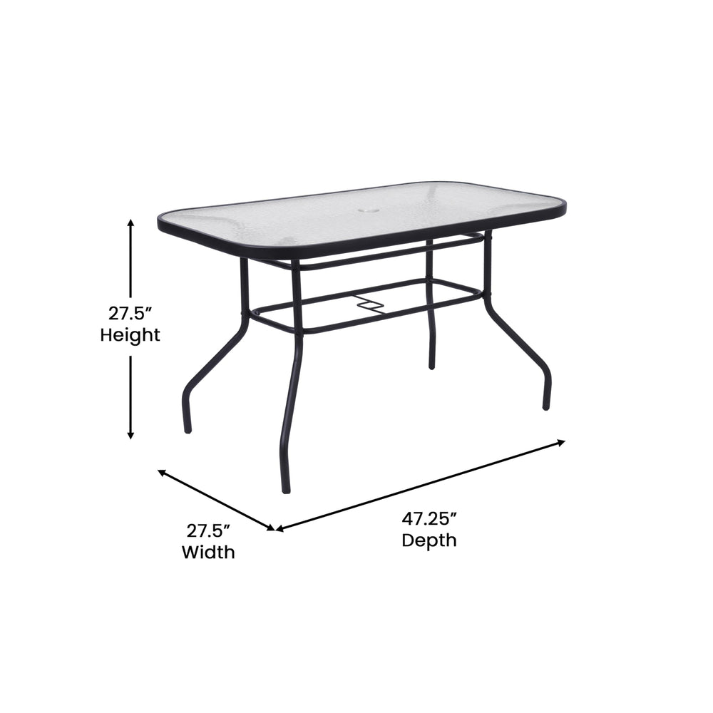 Flash Furniture leg and plastic glide close-up showing protective floor glides that prevent scratches