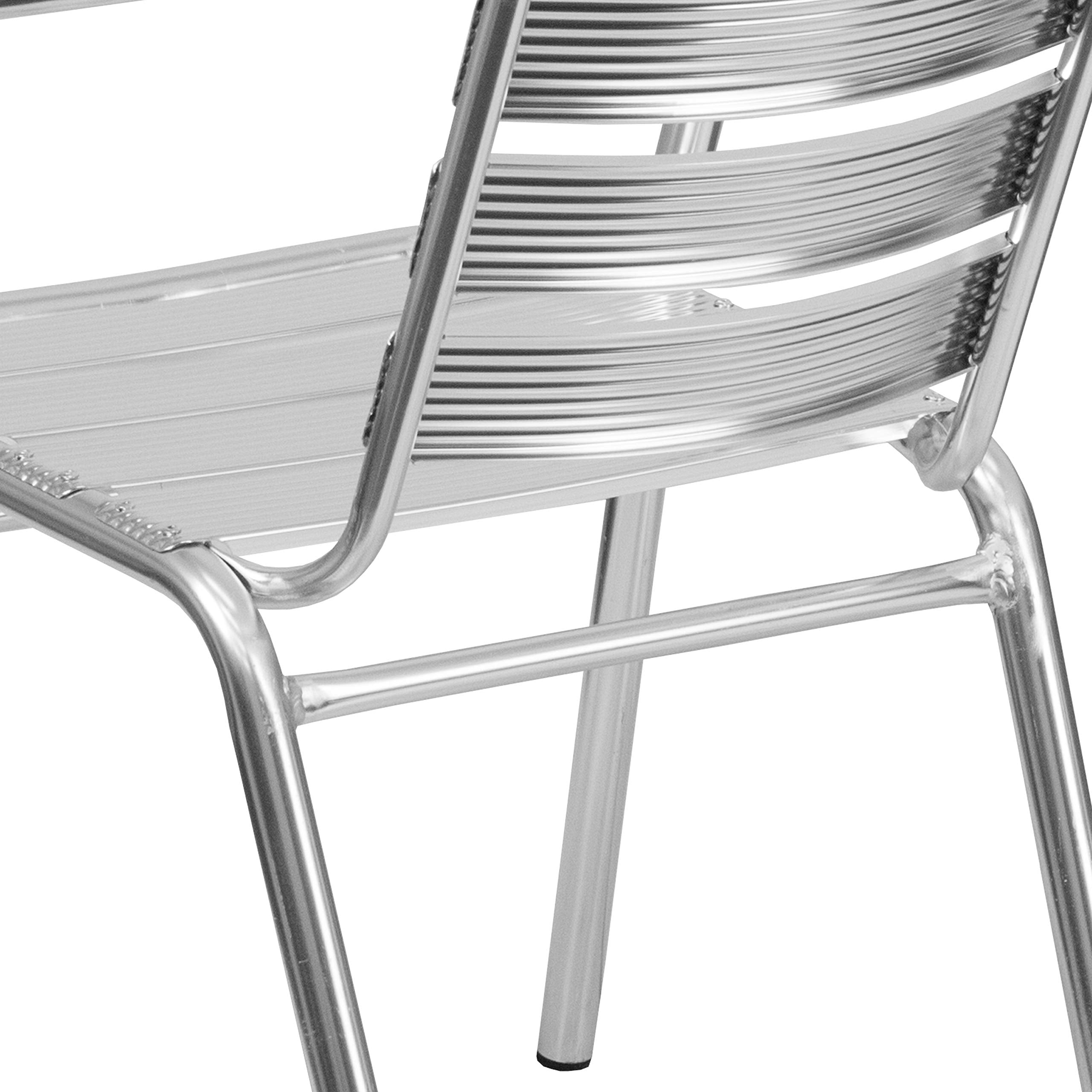 Flash Furniture in a cafe patio setting conveying commercial style and durability