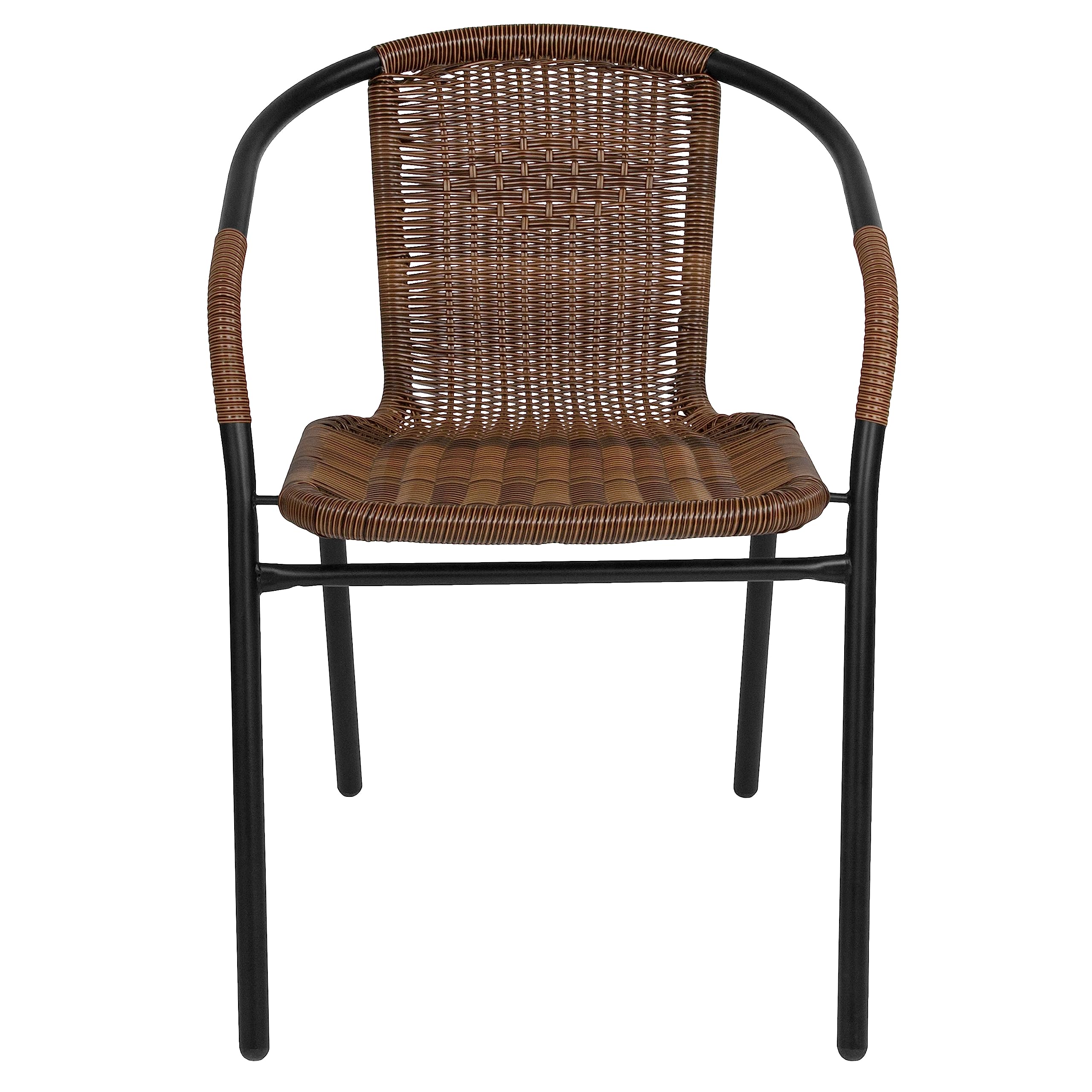 Flash Furniture close-up of woven rattan texture showing durable weave and natural aesthetic appeal