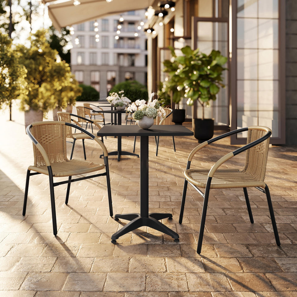 Flash Furniture Lila product dimensions overlay clarifying seat and overall measurements