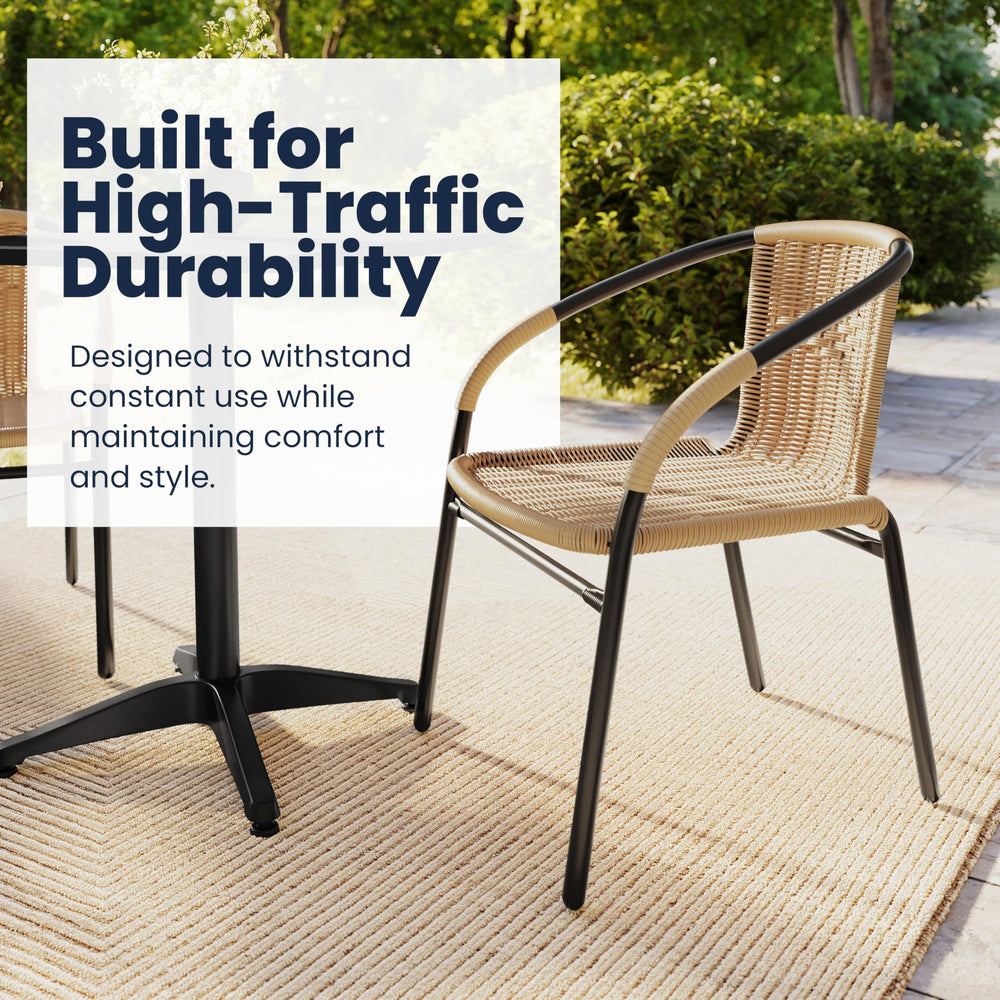 Flash Furniture Lila floor glide detail protecting floors and reducing noise from movement