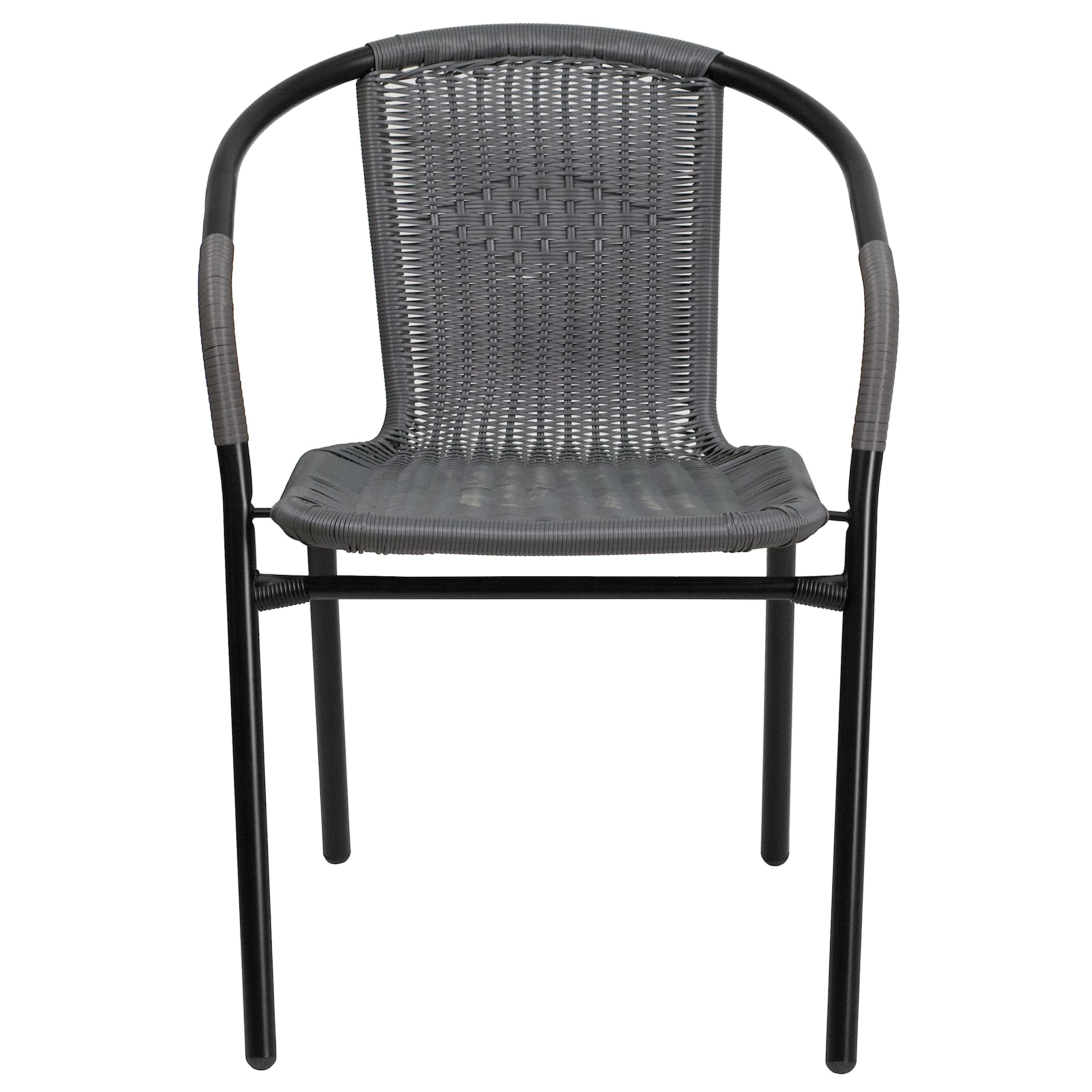 Flash Furniture stacked chairs demonstrating space-saving storage and efficient stacking
