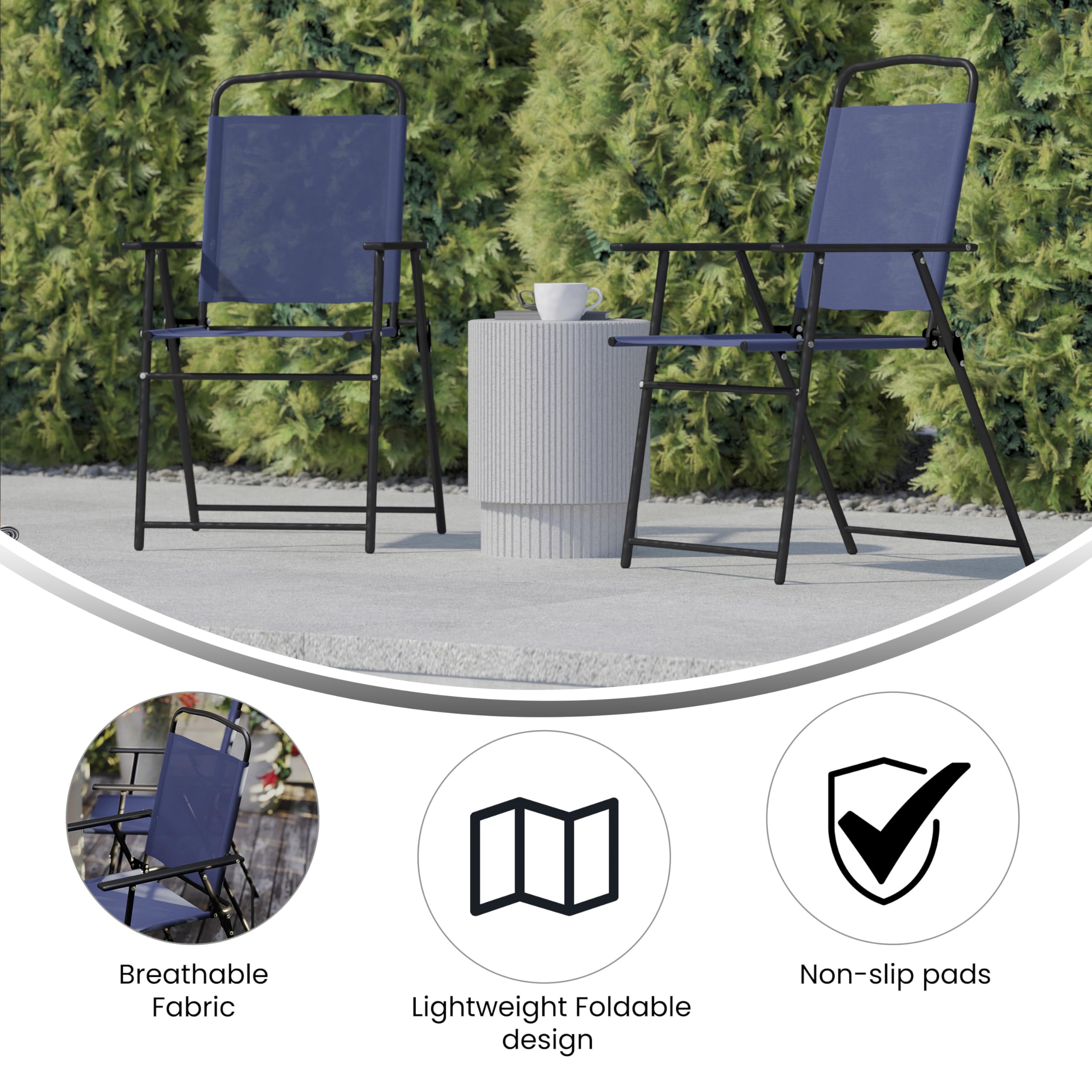 Flash Furniture armrest detail emphasizing ergonomic support and relaxed seating