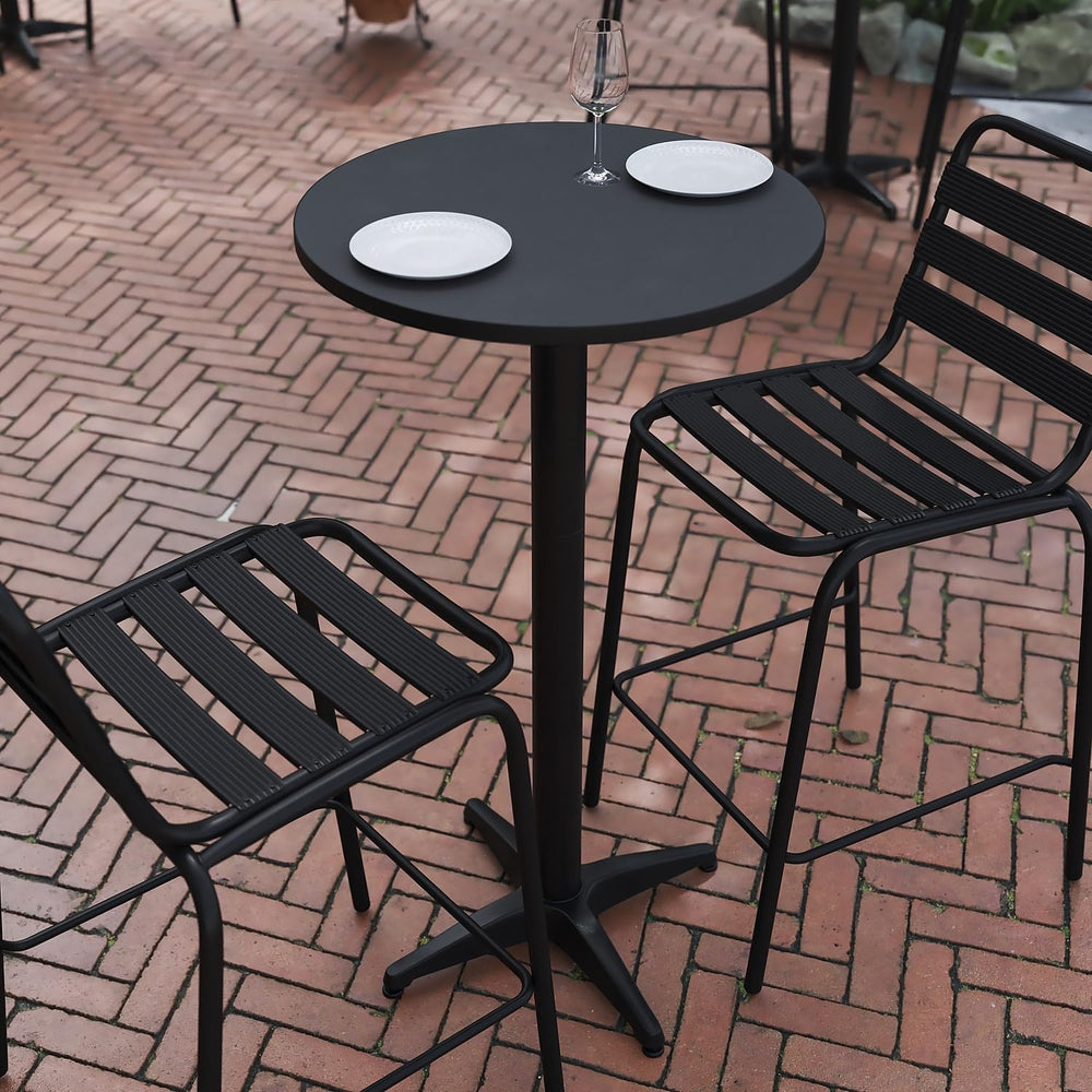 Flash Furniture patio lifestyle setup highlighting versatile indoor-outdoor use