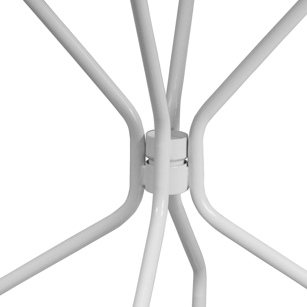 Flash Furniture size scale with chair shows compact footprint and seating capacity