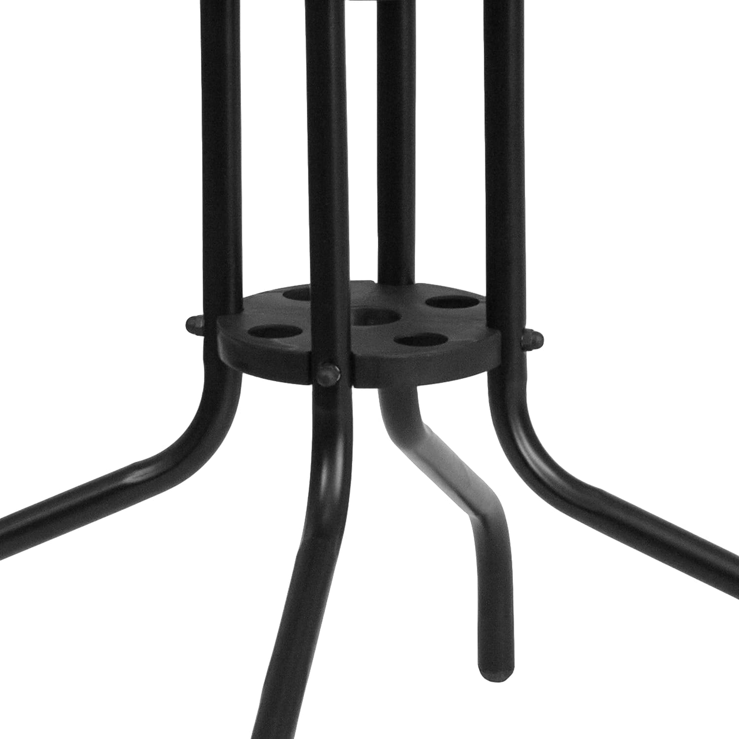 Flash Furniture table with chairs showing scale and seating capacity for four