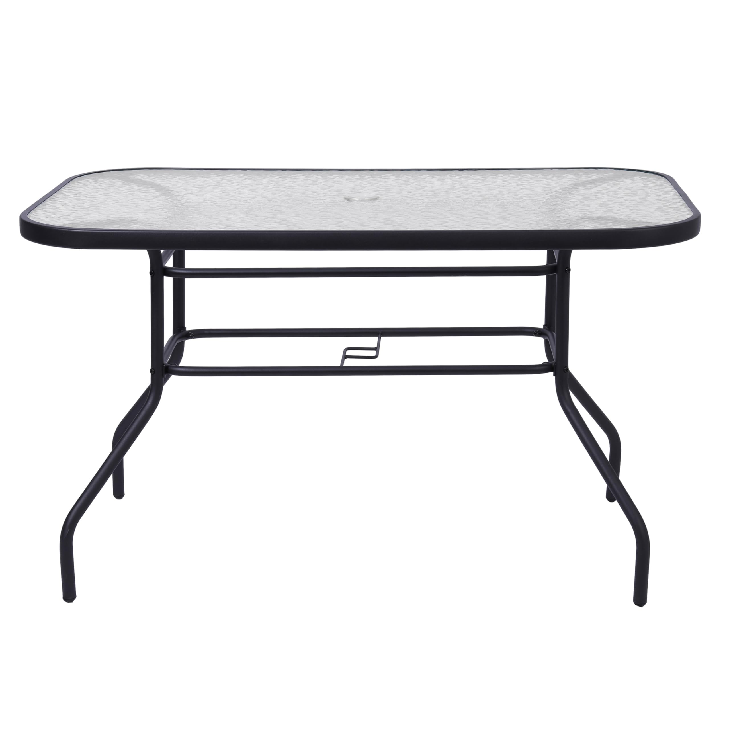 Flash Furniture table set in café patio showing commercial use and inviting atmosphere benefit