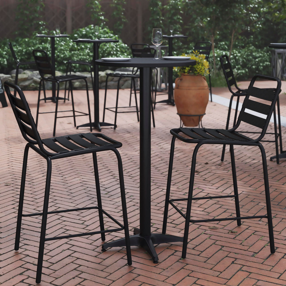Flash Furniture close-up of smooth designer tabletop highlighting easy-to-clean surface