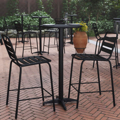 Flash Furniture close-up of smooth designer tabletop highlighting easy-to-clean surface