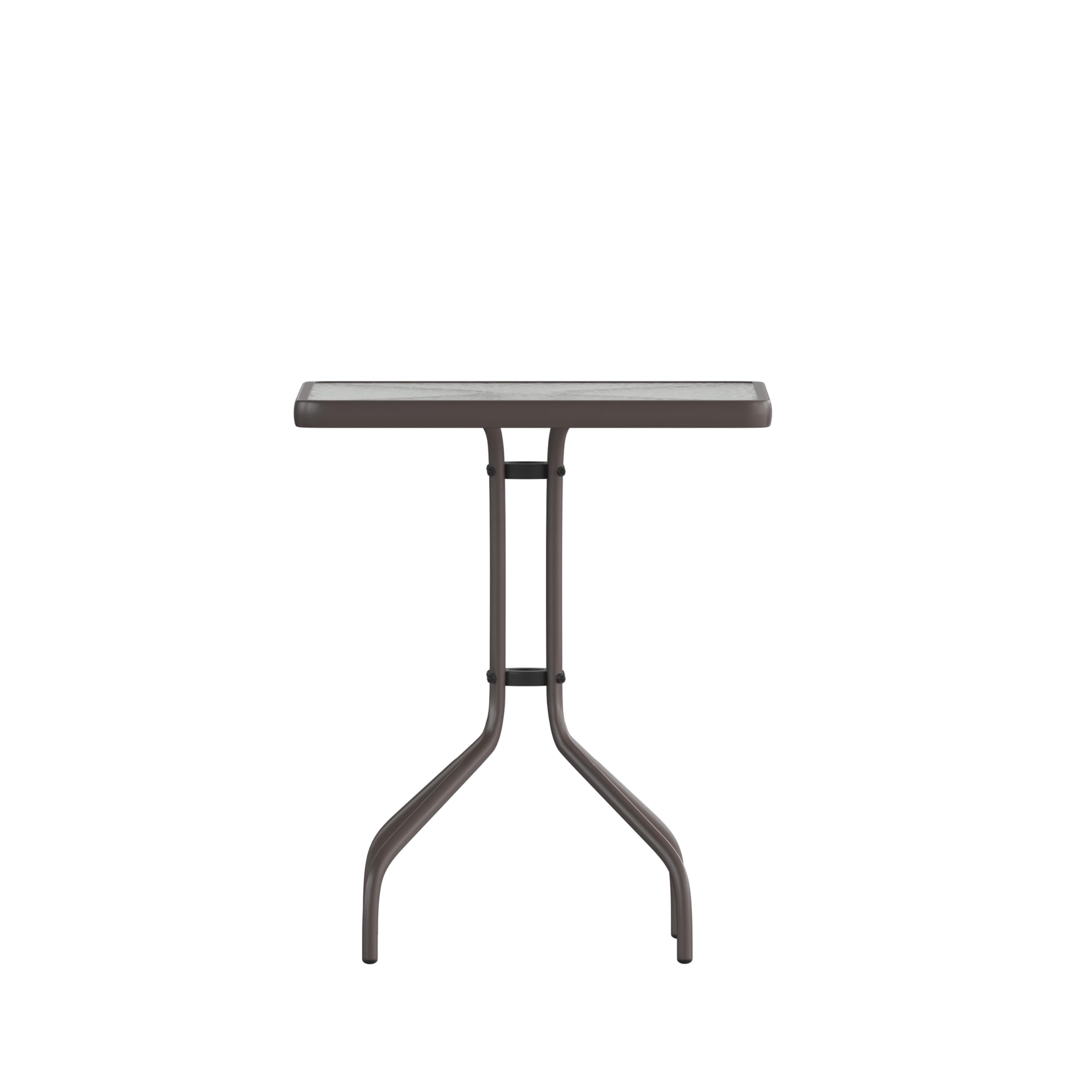 Flash Furniture table staged with potted plants benefit: versatile styling for decor
