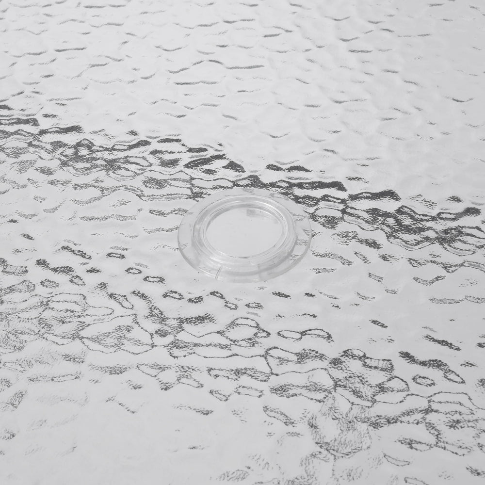 Flash Furniture rippled glass texture close-up showing tactile finish and spill-resistance benefit