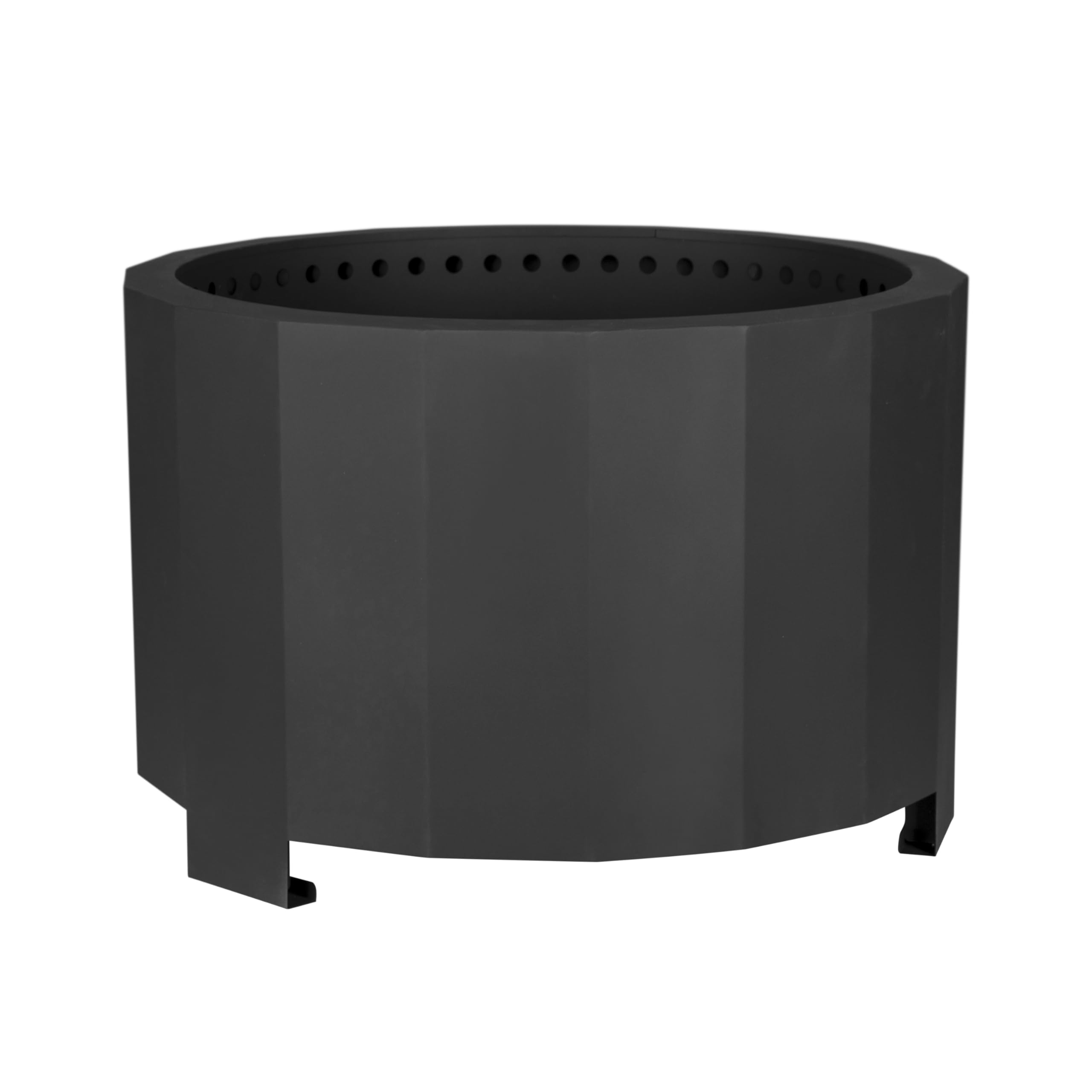 Flash Furniture front view showing black finish and portable design benefit