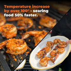 FlavrQ close-up of 2-ply stainless steel texture highlighting durability and heat resistance
