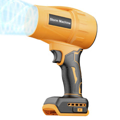 Fledukten front view showing compact blower and balanced design for easy handling
