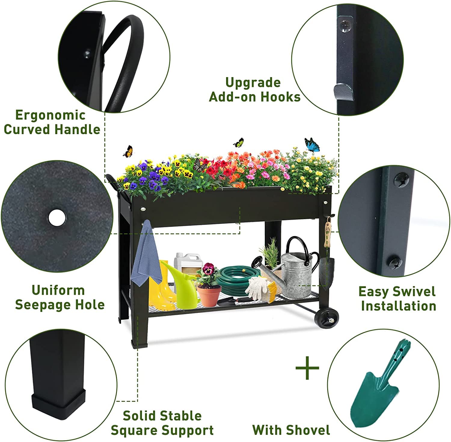 Fleecy day planter on balcony illustrating compact outdoor gardening benefit