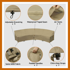 Flexiyard fabric close-up showing 600D texture for long-lasting durability