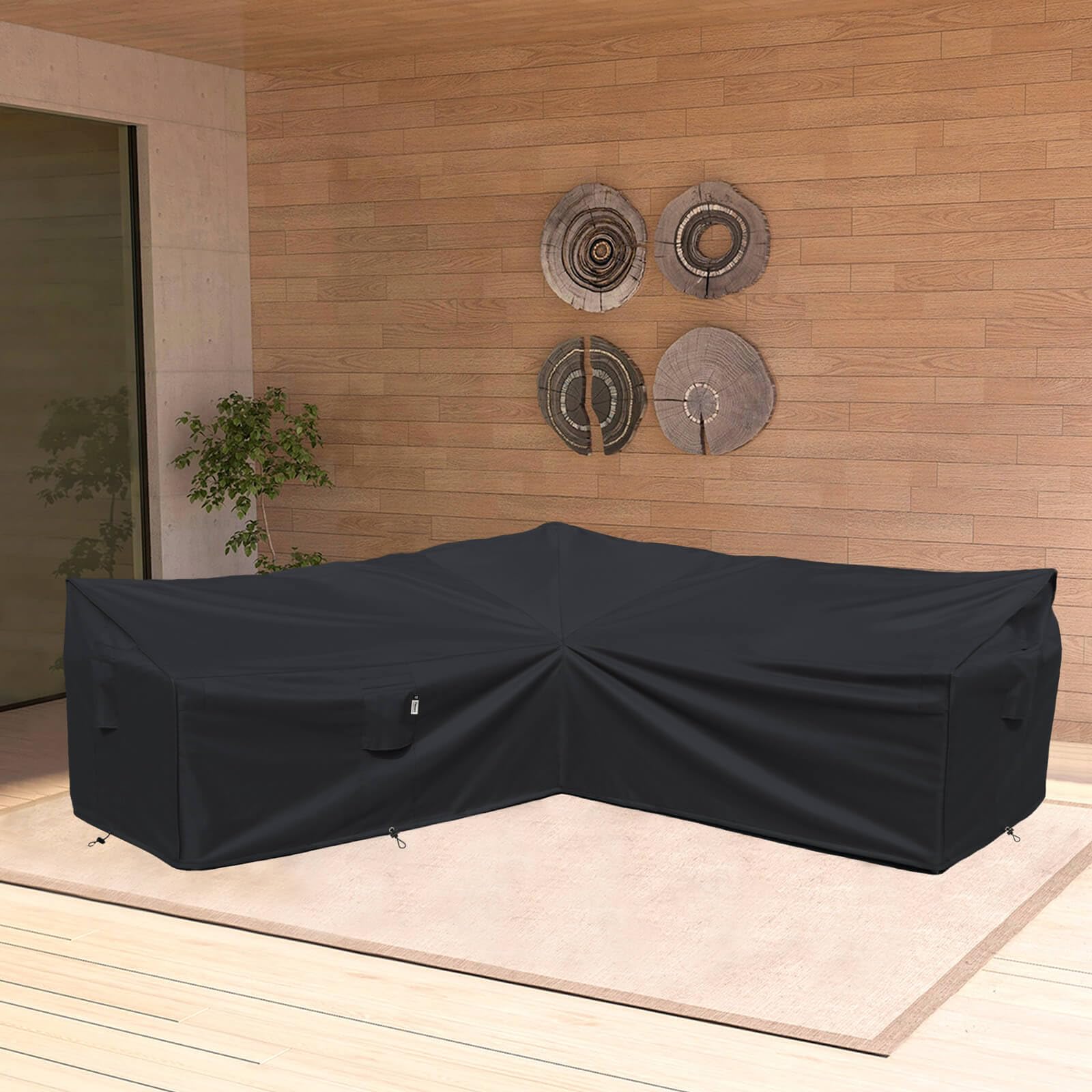 Flexiyard folded cover compact for neat storage and space-saving