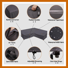 Flexiyard padded handle detail for easy fitting and removal benefit