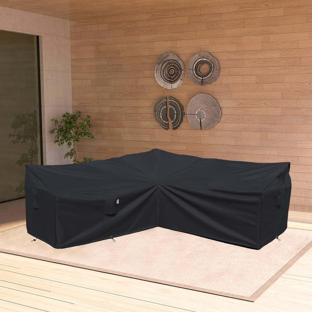Flexiyard cover shedding water during rainfall to demonstrate waterproof performance