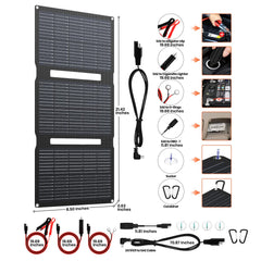 FlexSolar smart controller with OBDII, cigarette lighter and USB connectors showing versatile hookups