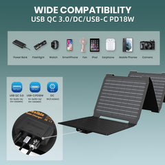 FlexSolar attached to backpack in sunlight illustrating hands-free charging benefit