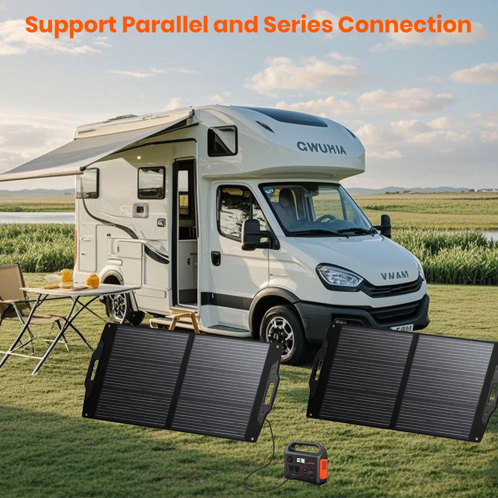 FlexSolar 4-in-1 adapter cable set with XT60 and Anderson for wide compatibility