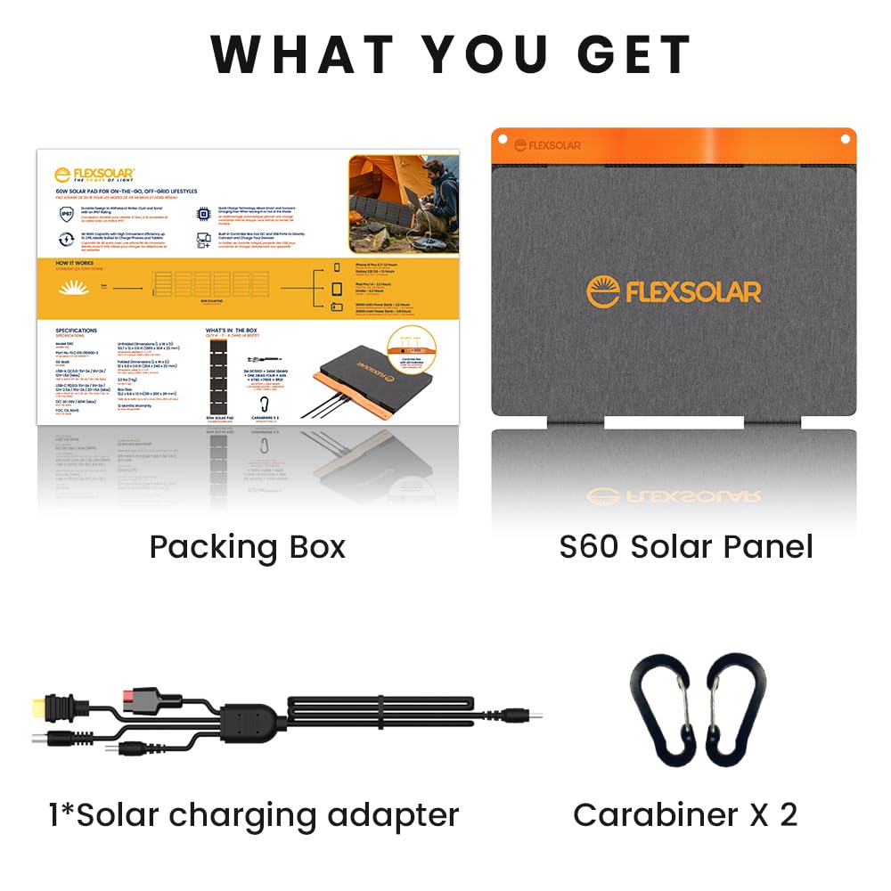 FlexSolar connected to a power station for fast charging convenience
