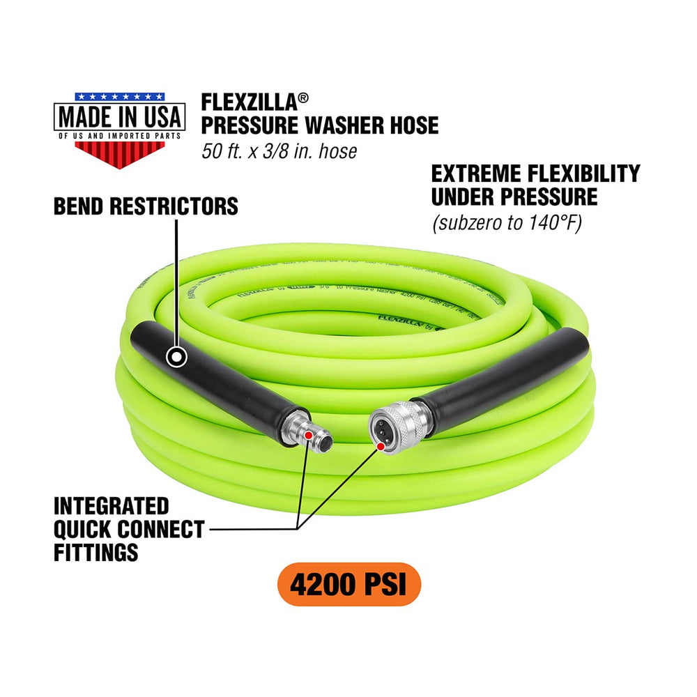 Flexzilla polymer hose texture close-up showing durable flexibility