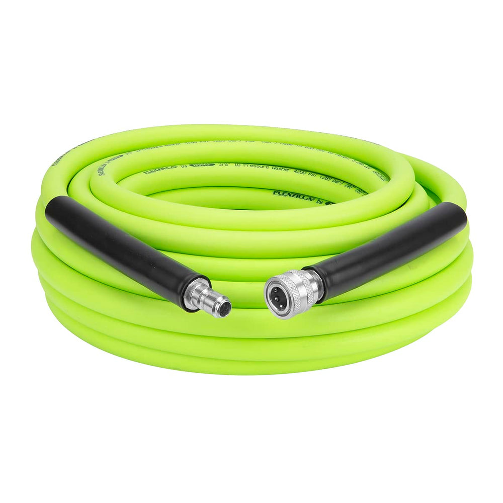 Flexzilla front packaging showing 50ft hose and benefits
