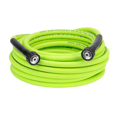 Flexzilla pressure washer hose front view showing ZillaGreen and lightweight benefit