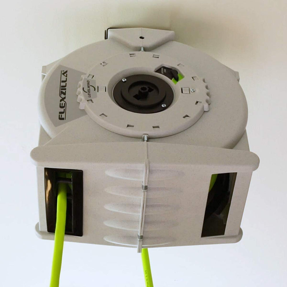 Flexzilla seven-position locking bracket detail showing adjustable swivel for precise routing