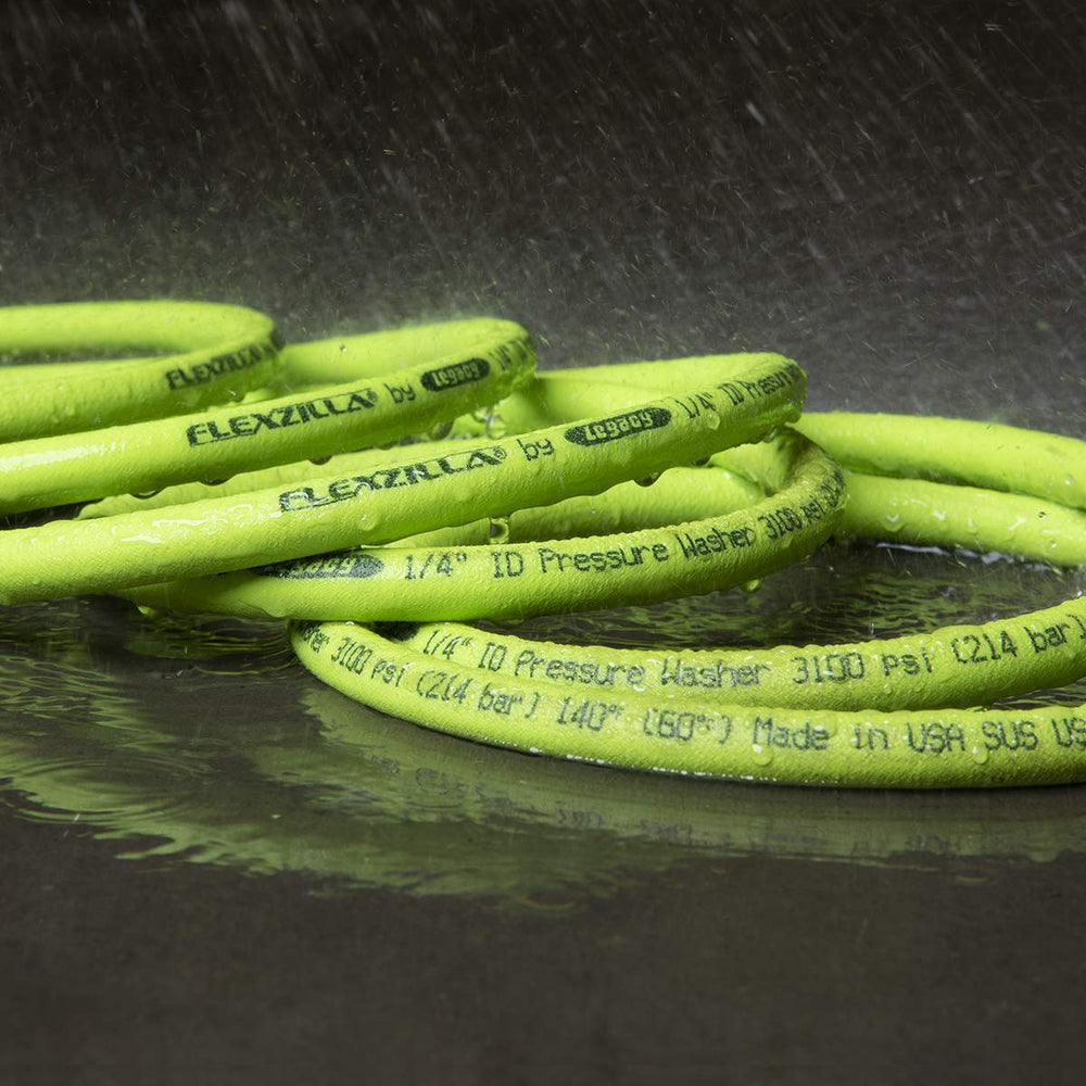 Flexzilla polymer texture close-up showing flexible material for cold weather use