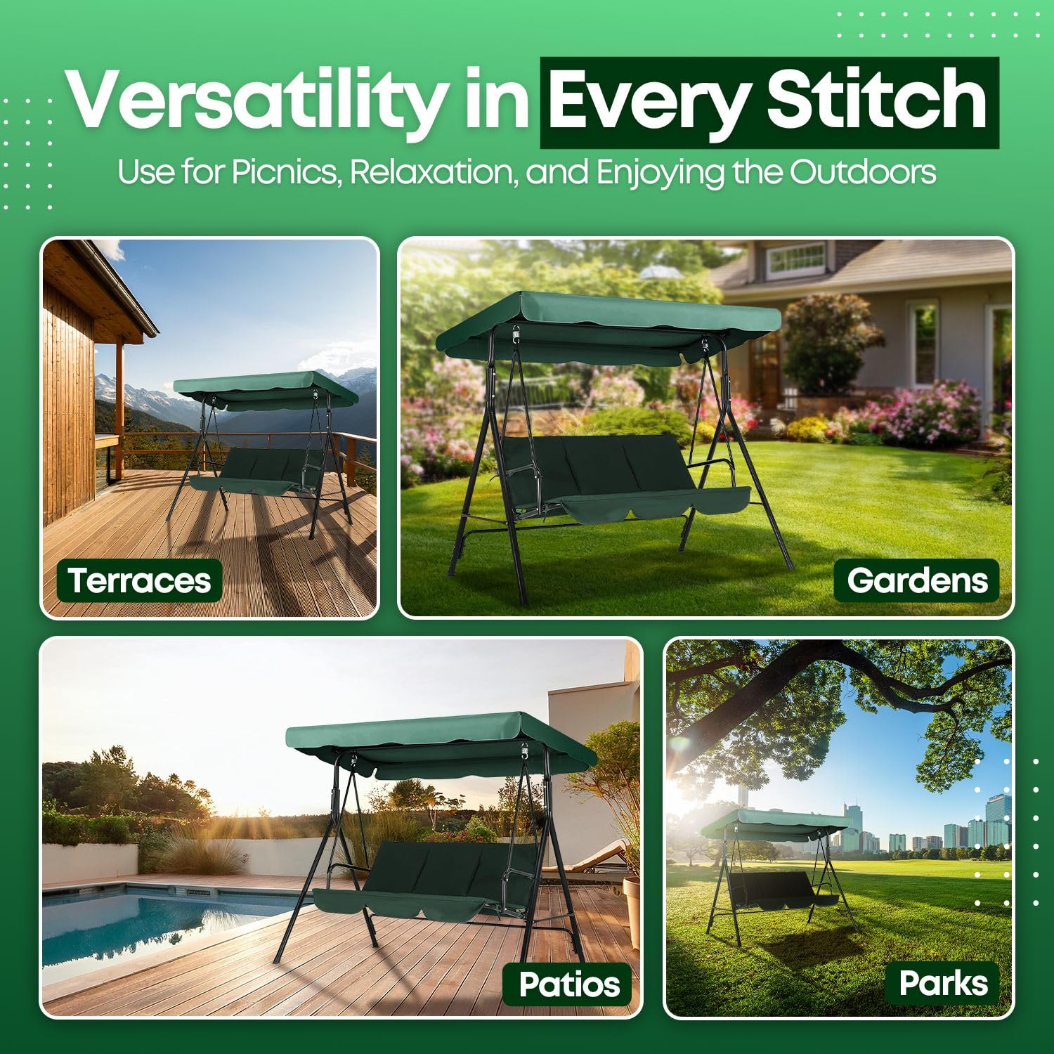 Flexzion canopy with water droplets demonstrating PA coating water resistance benefit