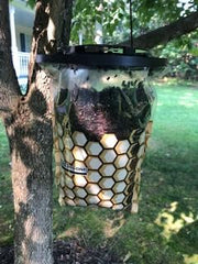 Flies Be Gone close-up of canister and protein attractant for strong lure