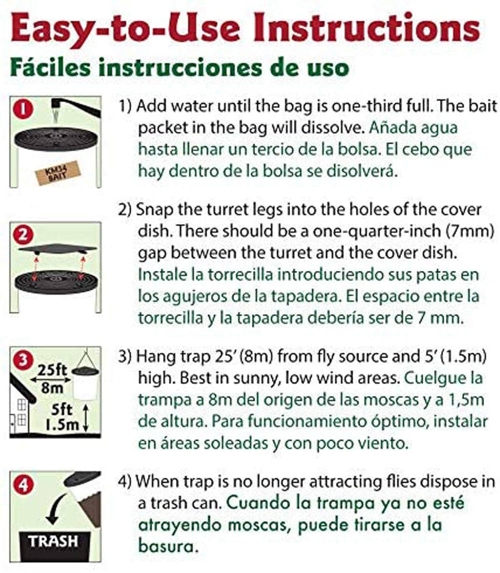 Flies Be Gone used trap full of flies demonstrating fast capture