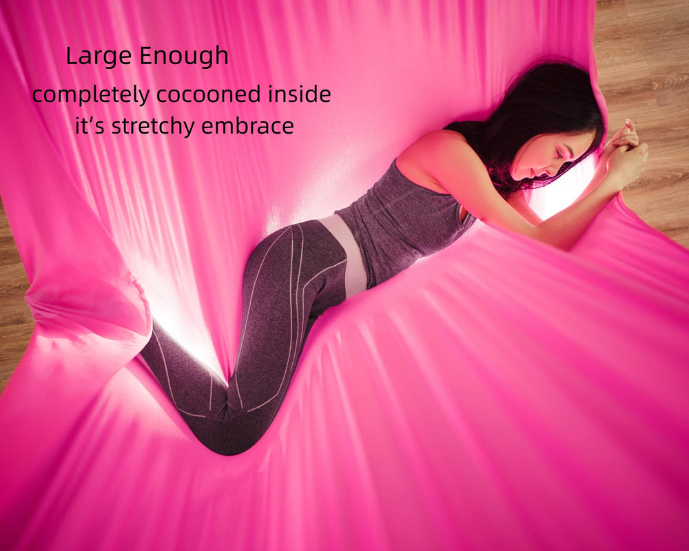 F.Life nylon tricot fabric close-up showing weave and softness for comfortable support