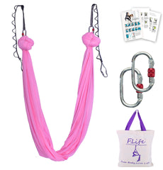 F.Life cherry pink hammock front packaging showing full kit and easy transport benefit