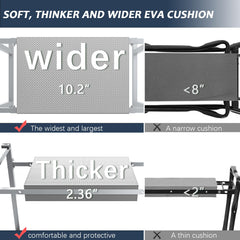 FLINTER metal frame detail highlighting heavy-duty legs and secure M5 screw connections
