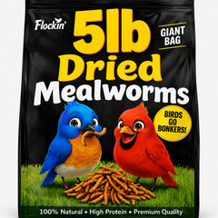 Flockin' front of 5lb bag showing packaging and convenience