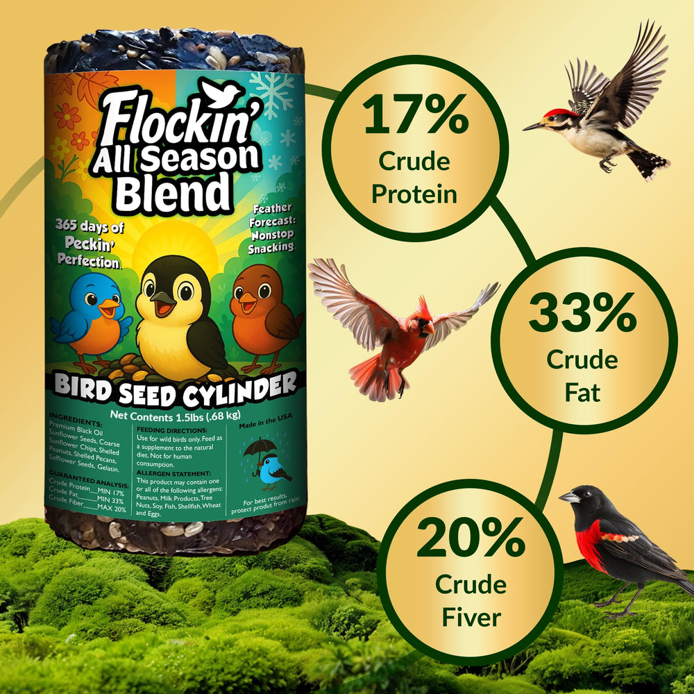 Flockin' ingredients label close-up highlighting USA-made quality assurance