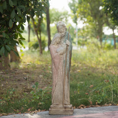 Flooreal Holy Family front view showing full statue and graceful composition