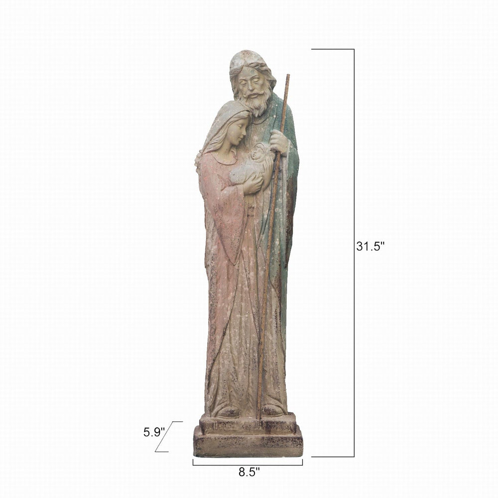 Flooreal statue on pedestal demonstrating placement and elevated presence