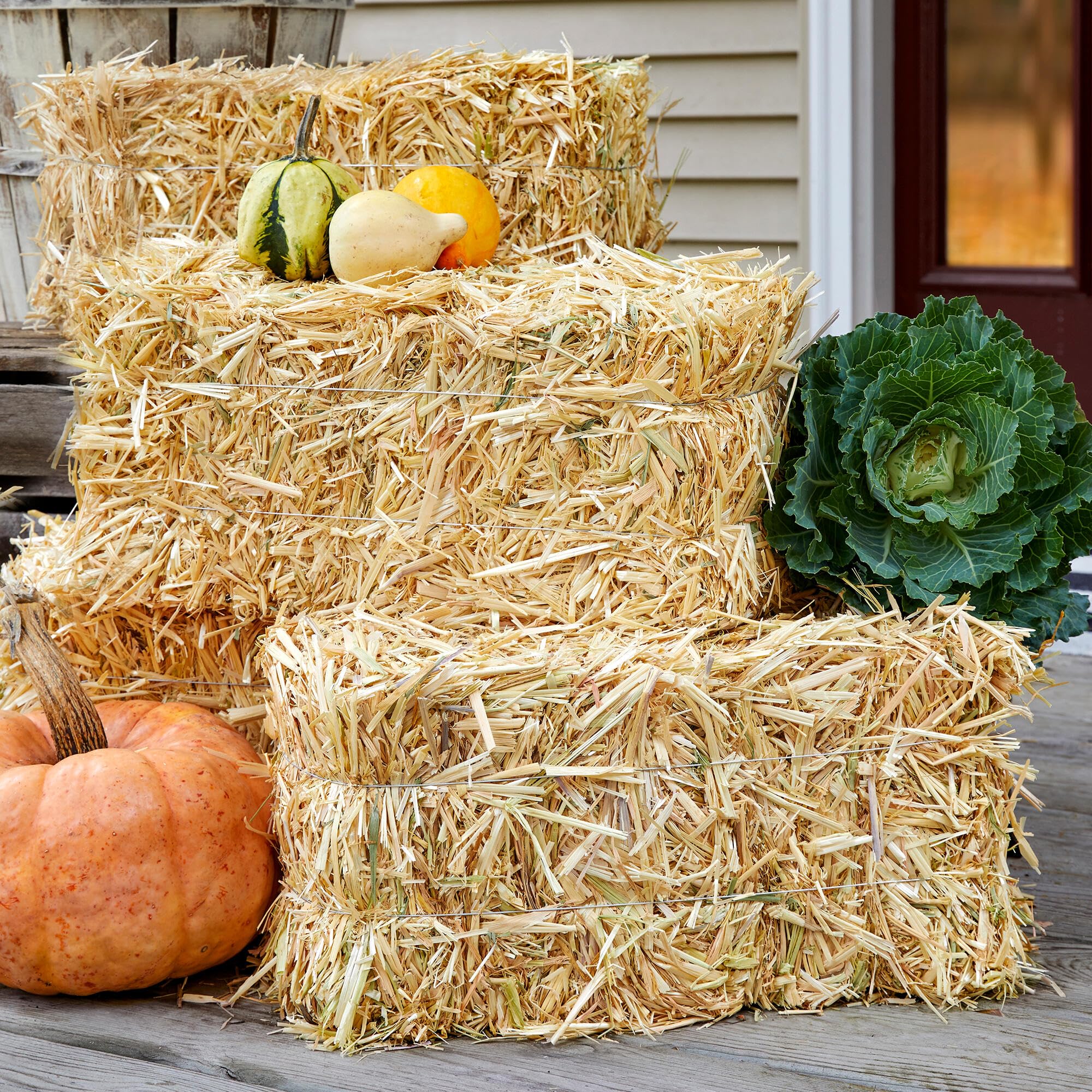 FloraCraft bale used as table centerpiece base providing height and texture