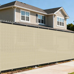 FLORALEAF front packaging showing beige privacy screen, clear product benefit