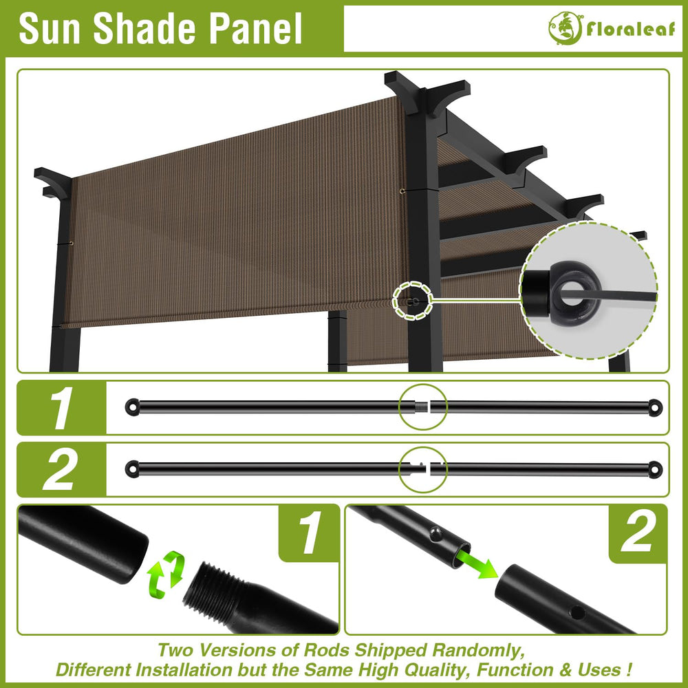 FLORALEAF reinforced grommet edge offering easy installation and stability