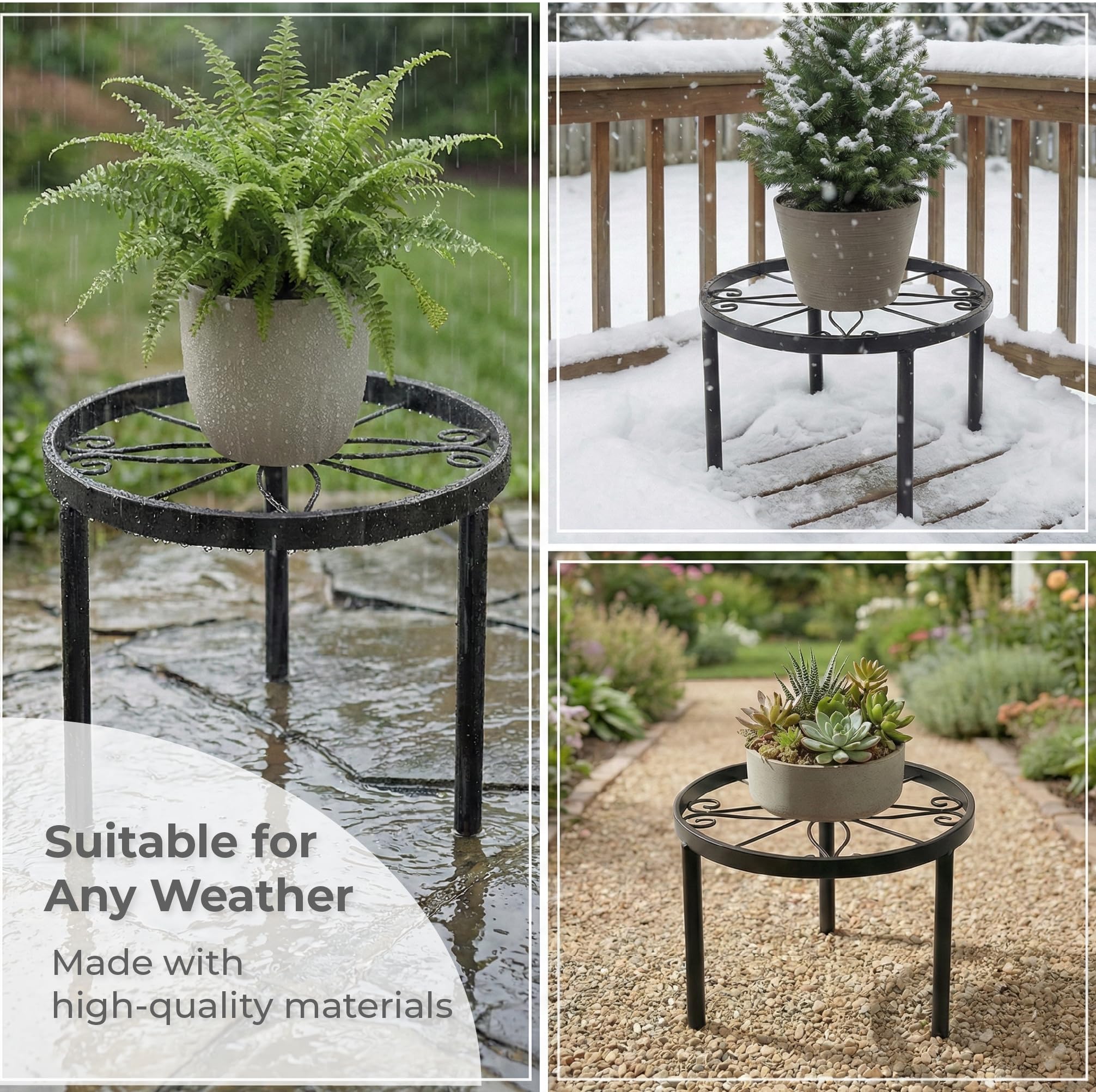 FloriCraft balcony arrangement demonstrating outdoor use and layered visual interest